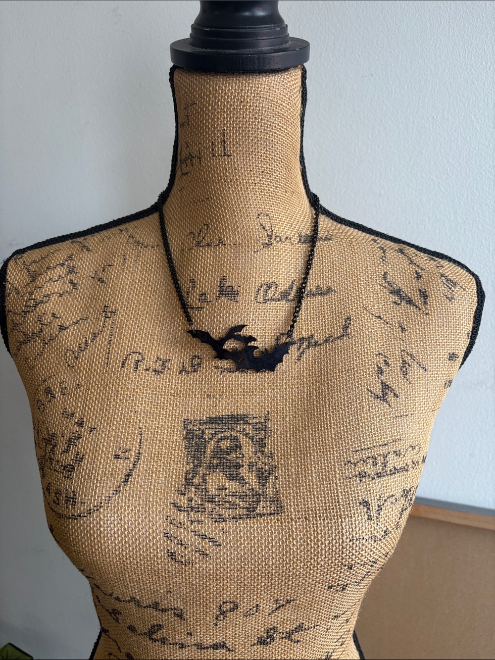 Black Bat Necklace